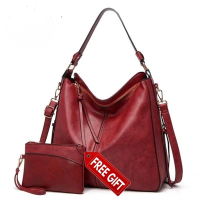 Luxury Leather Hobo Handbag (Special Gift)4